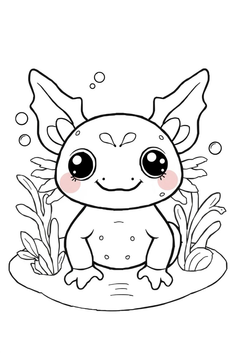 20 axolotl coloring pages​