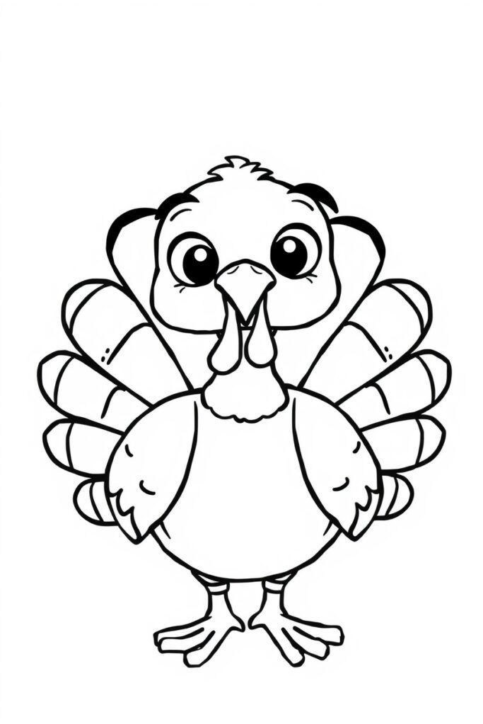 turkey coloring pages (20 pages)