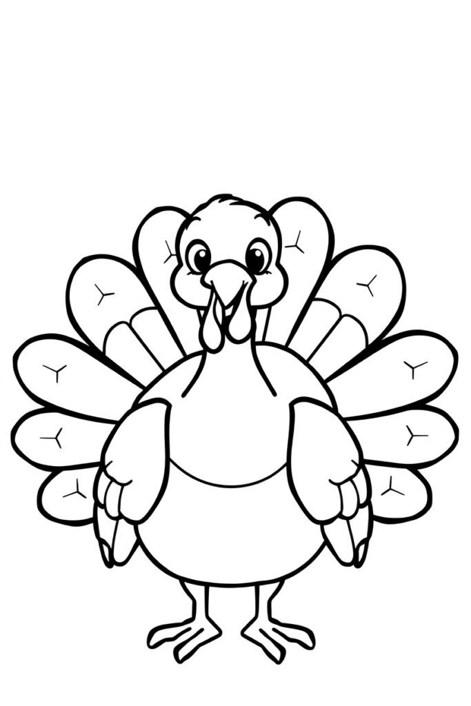 turkey coloring pages (20 pages)