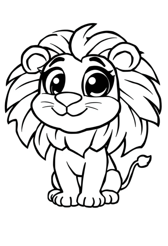 baby animal coloring pages for toddlers