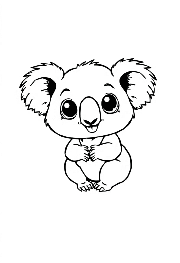baby animal coloring pages for toddlers