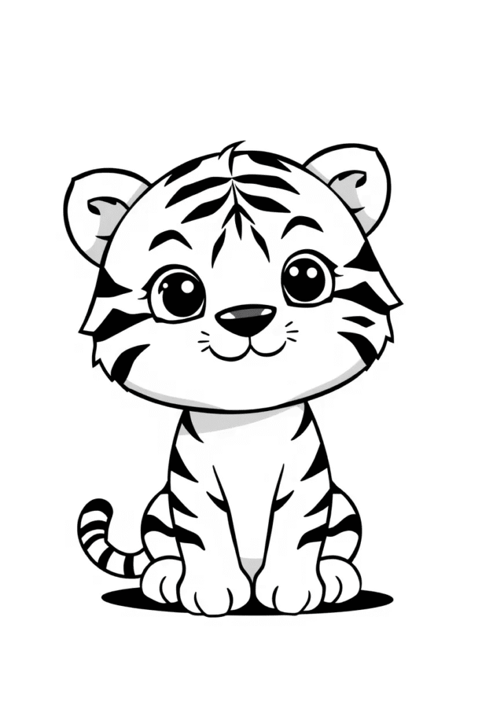 baby animal coloring pages for toddlers