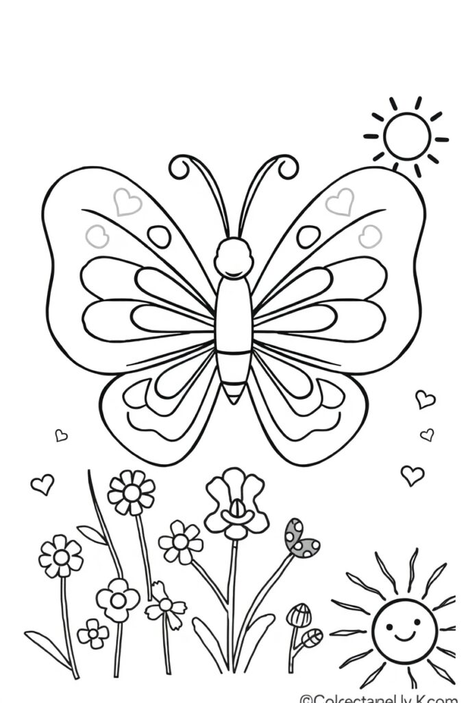 butterfly coloring pages