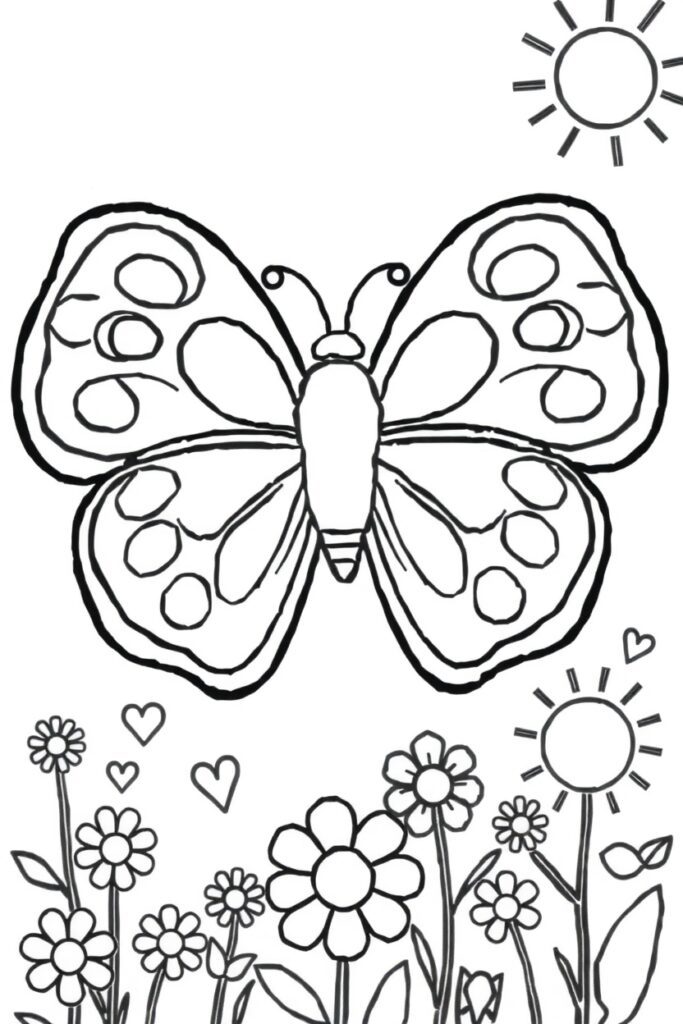 butterfly coloring pages