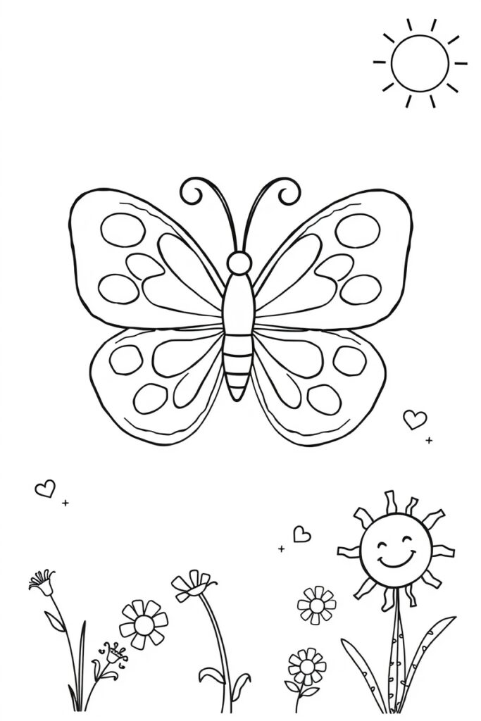 butterfly coloring pages