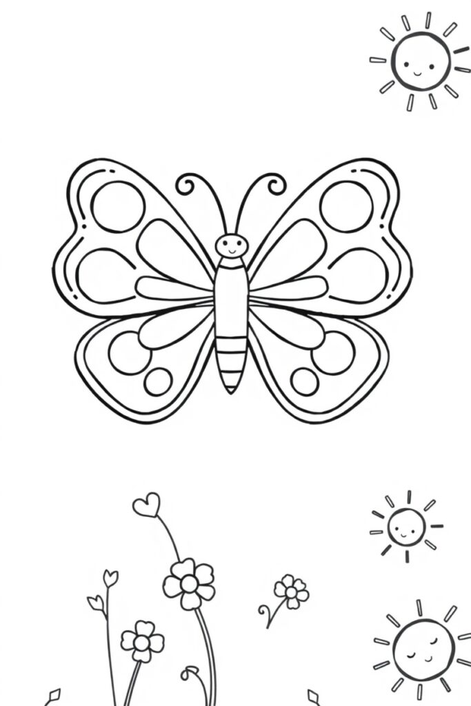 butterfly coloring pages