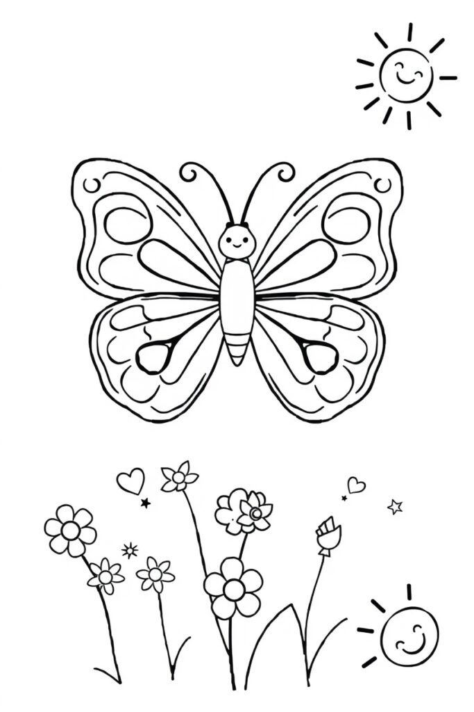 butterfly coloring pages