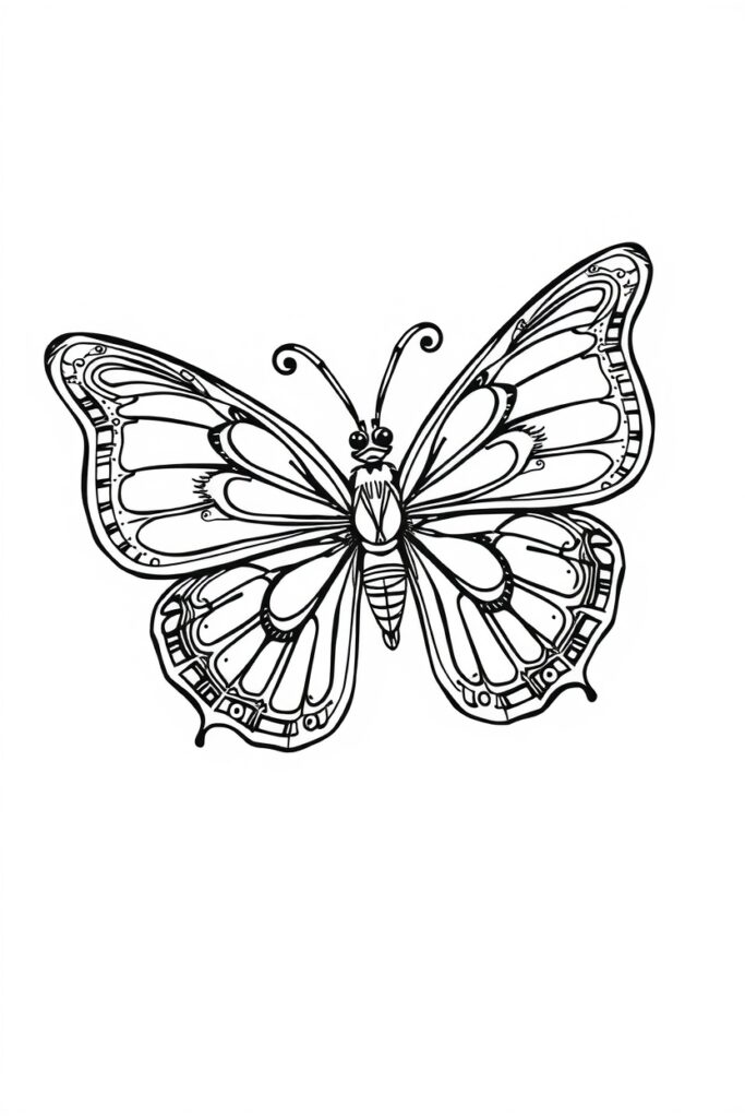 butterfly coloring pages