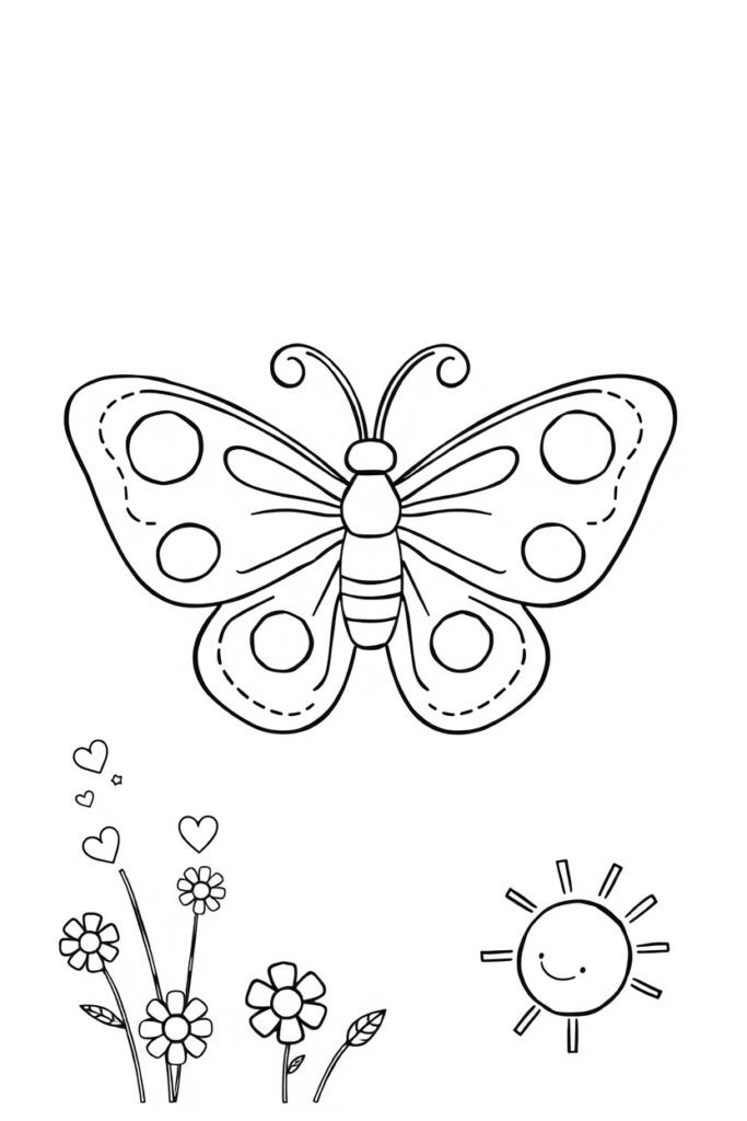 butterfly coloring pages