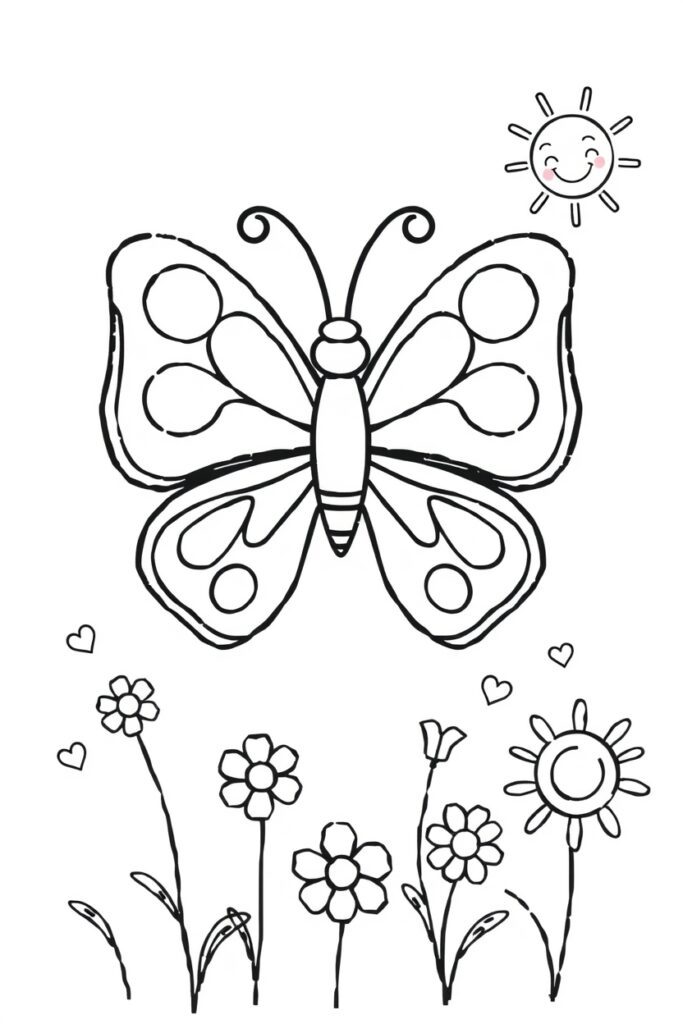 butterfly coloring pages