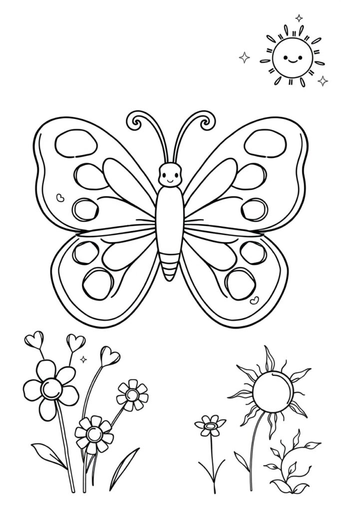 butterfly coloring pages