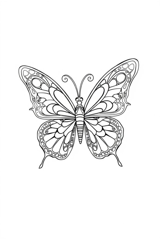 butterfly coloring pages