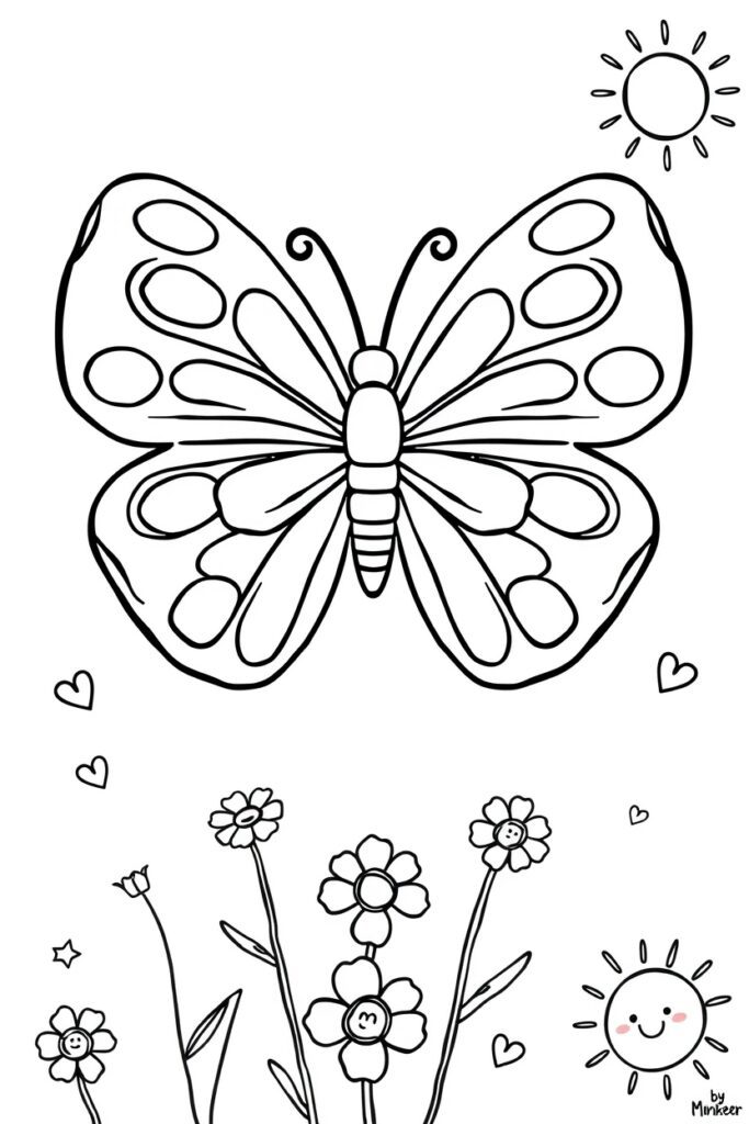 butterfly coloring pages