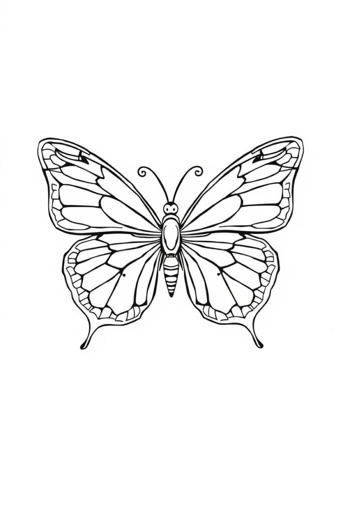 butterfly coloring pages