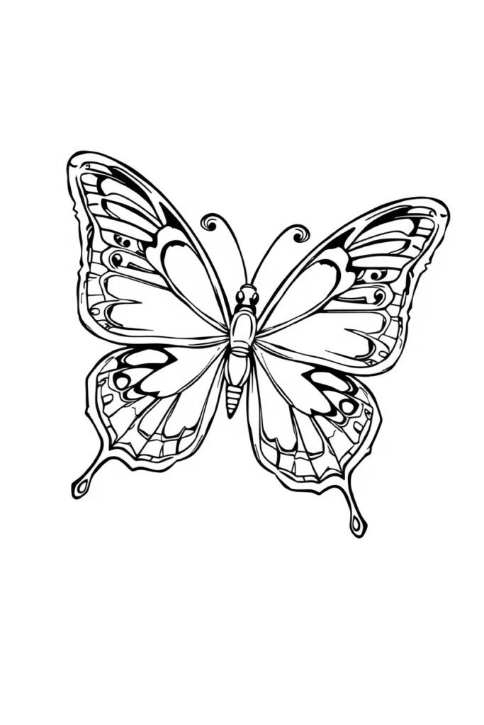 butterfly coloring pages