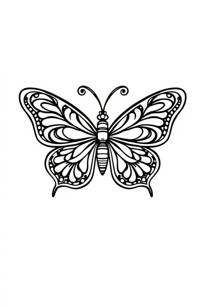 butterfly coloring pages