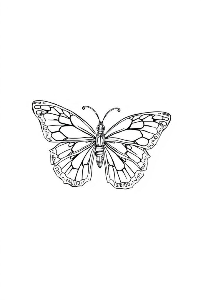 27 beautiful butterfly coloring pages