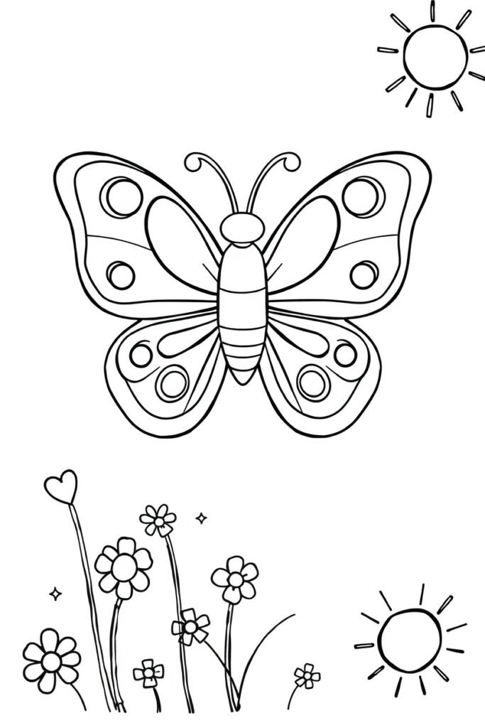 butterfly coloring pages
