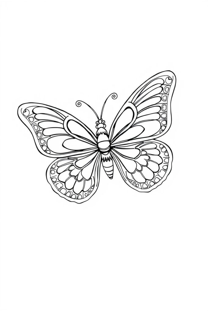 butterfly coloring pages