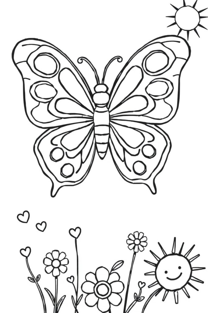 butterfly coloring pages