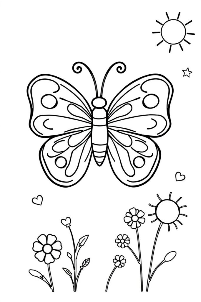 butterfly coloring pages