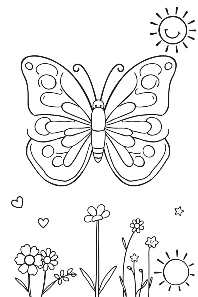butterfly coloring pages