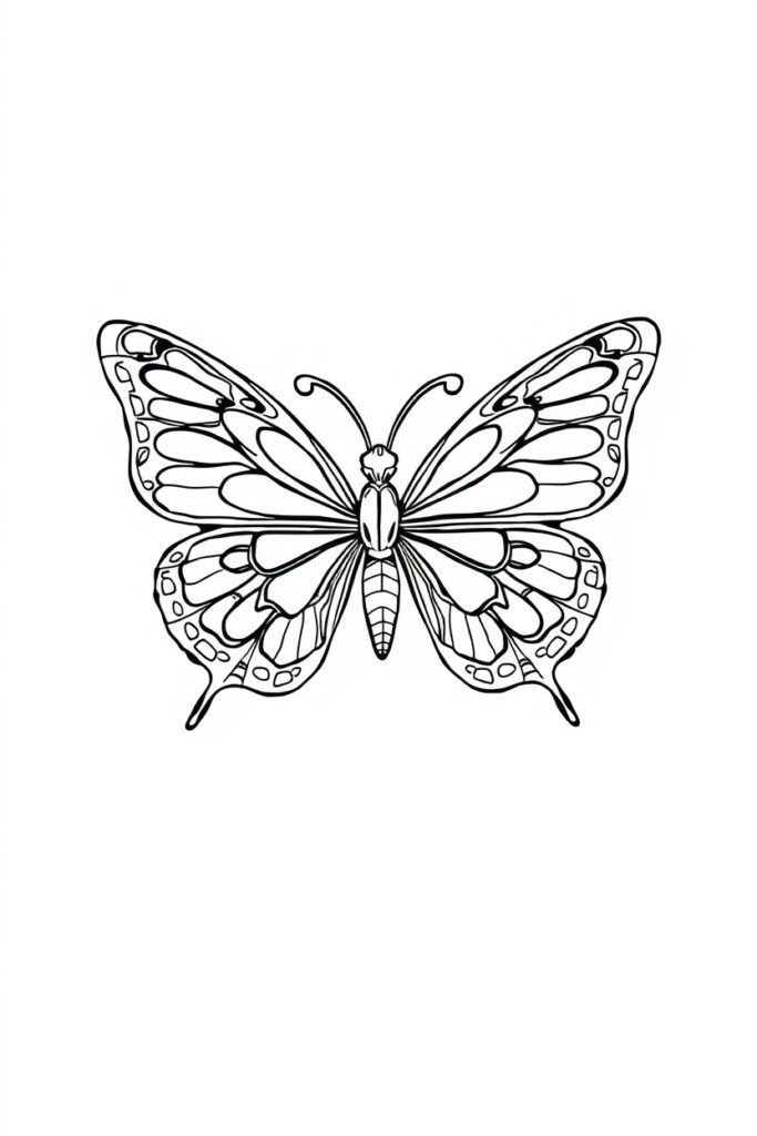 butterfly coloring pages