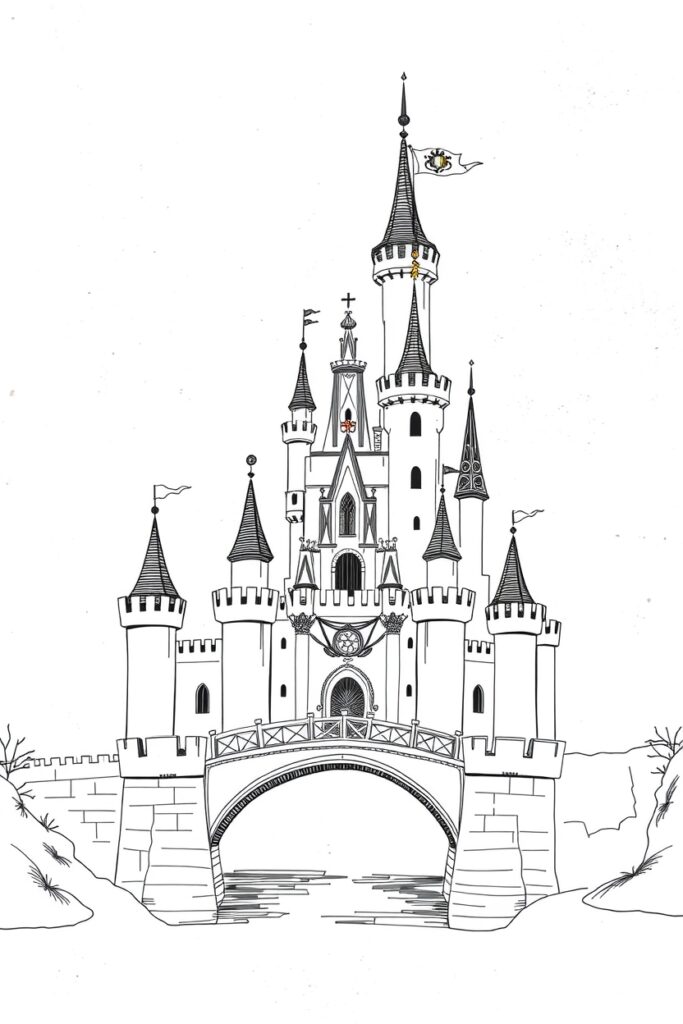 princess castle coloring pages