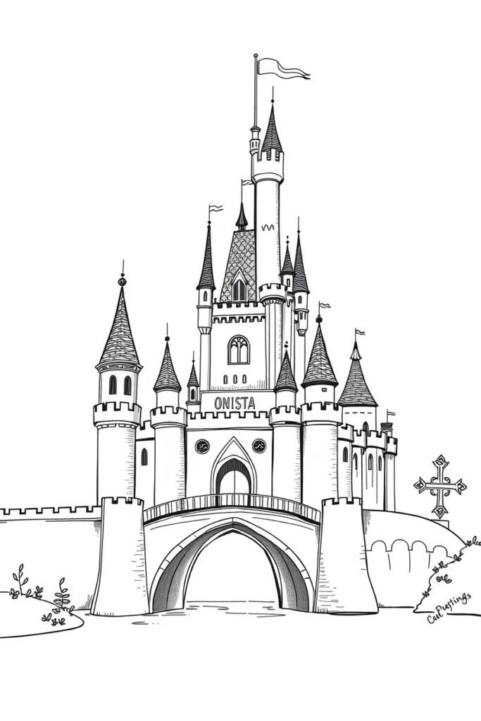 princess castle coloring pages