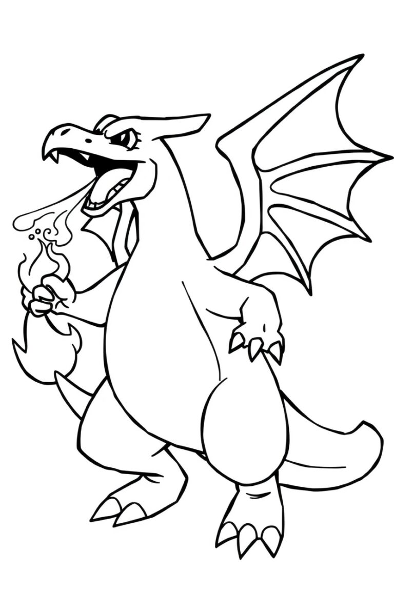 charizard coloring page