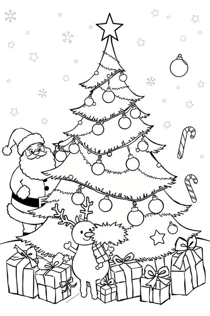 Christmas coloring pages free