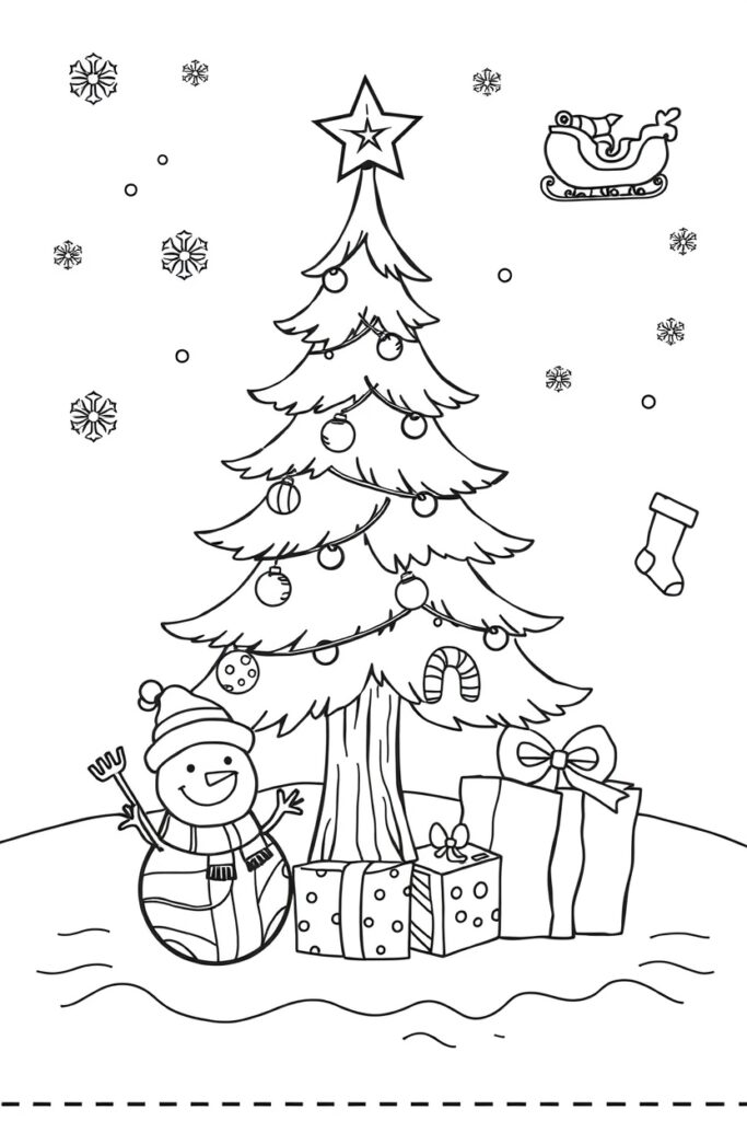 Christmas coloring pages free