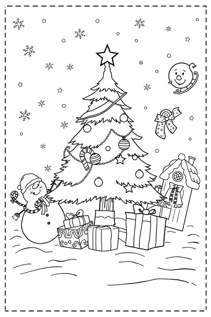 Christmas coloring pages free
