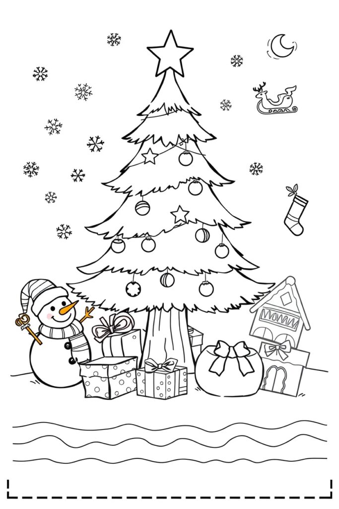 Christmas coloring pages free