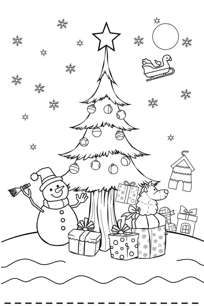 22 christmas coloring pages free