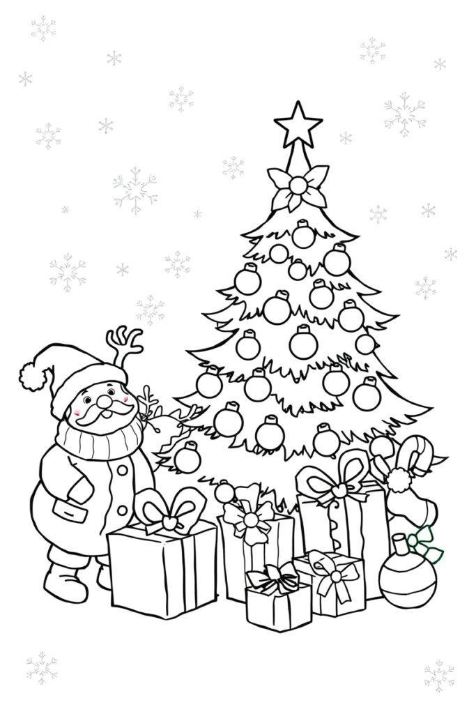 Christmas coloring pages free