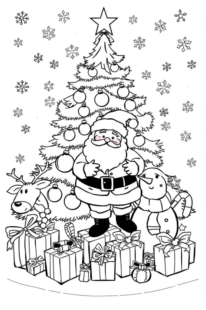 Christmas coloring pages free