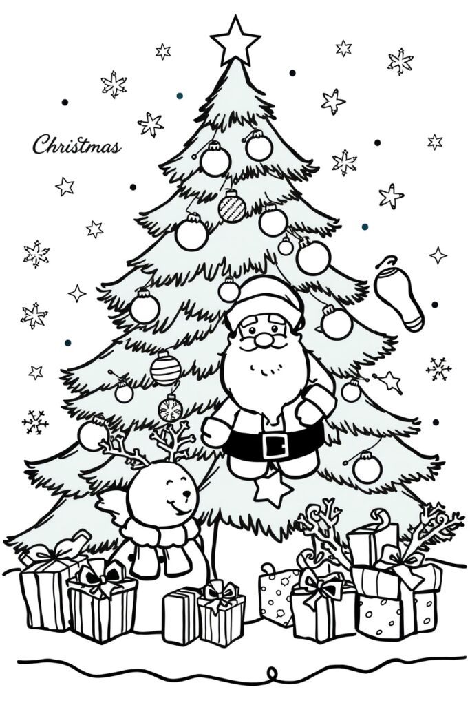 Christmas coloring pages free