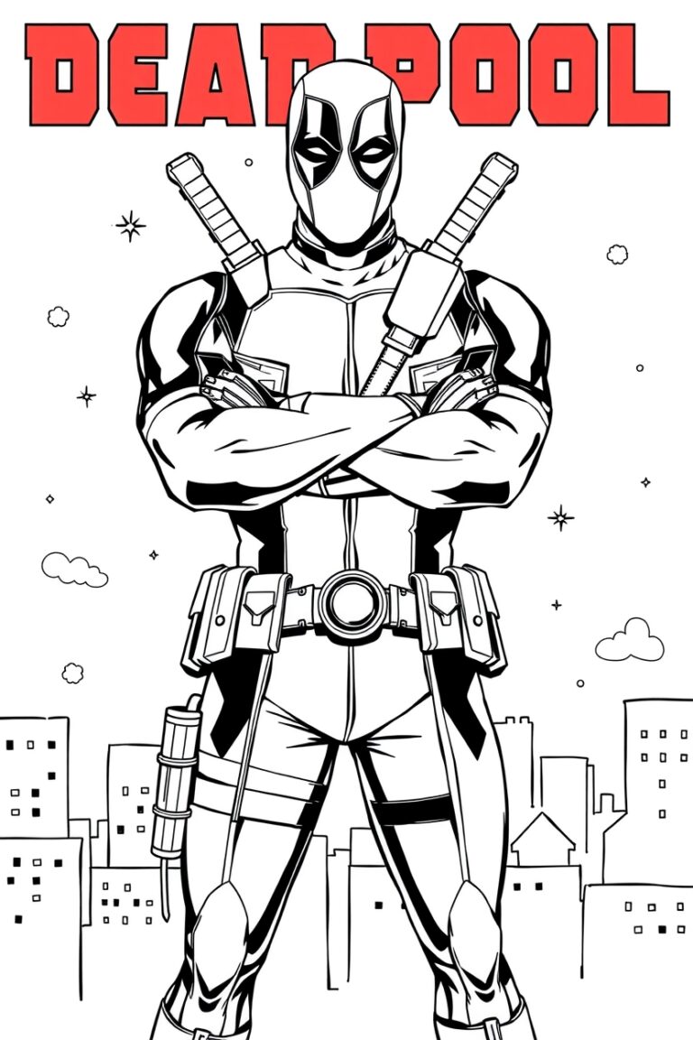 23 deadpool coloring pages​