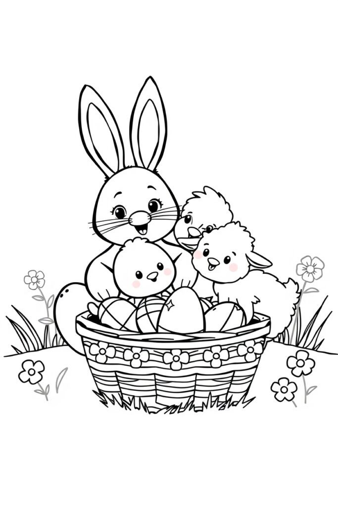 Easter coloring pages (40 designs)​