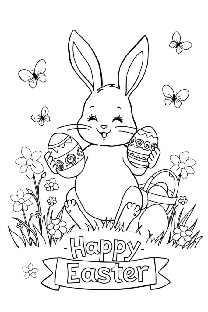 Easter coloring pages (40 designs)​