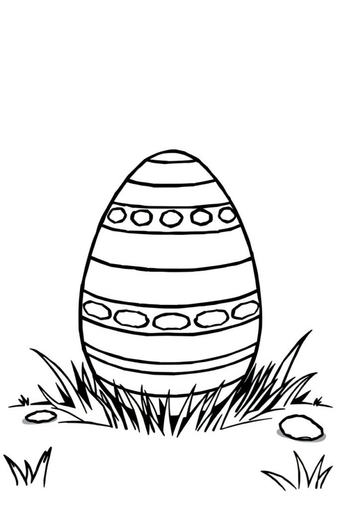 Easter egg coloring pages free download