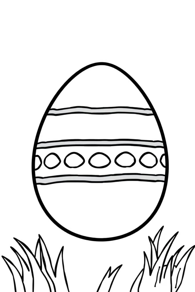 Easter egg coloring pages free download