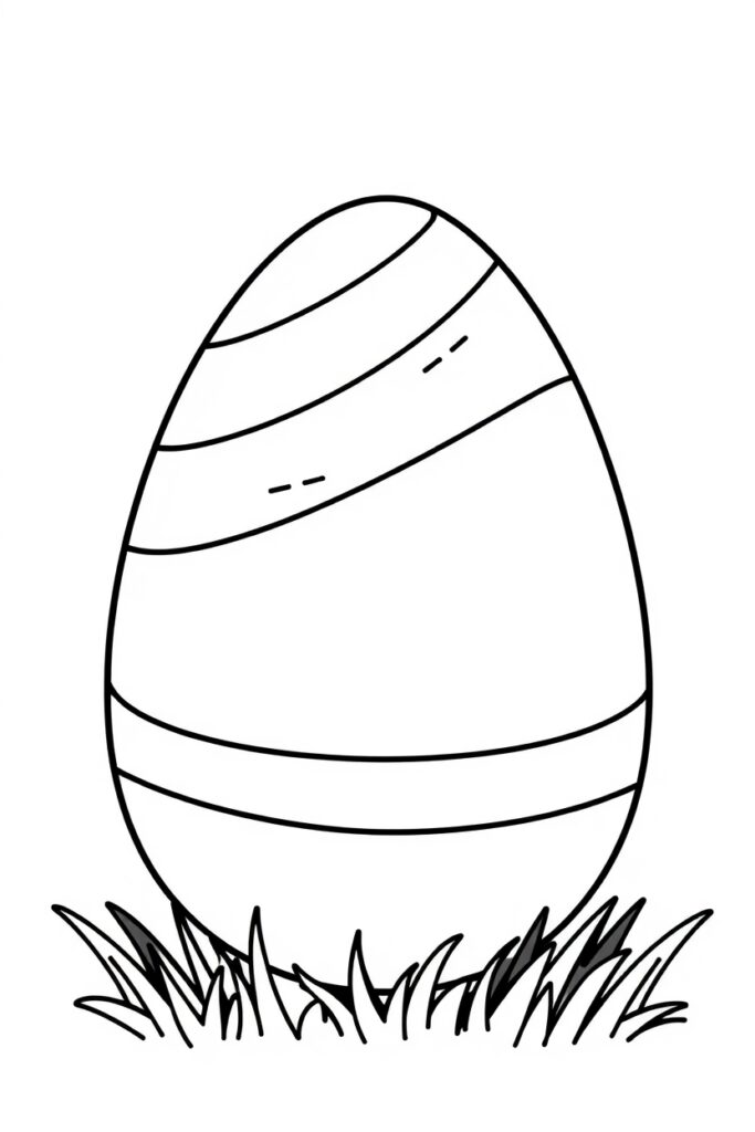Easter egg coloring pages free download