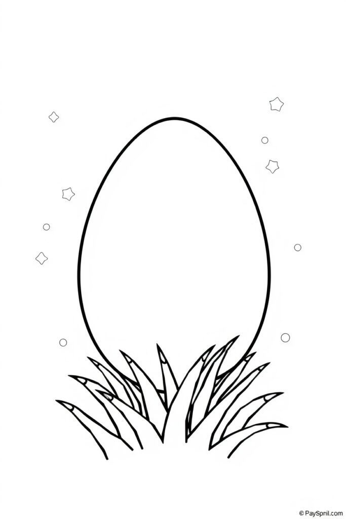 Easter egg coloring pages free download