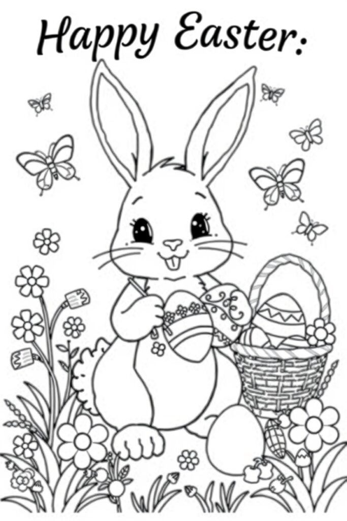Easter coloring pages (40 designs)​