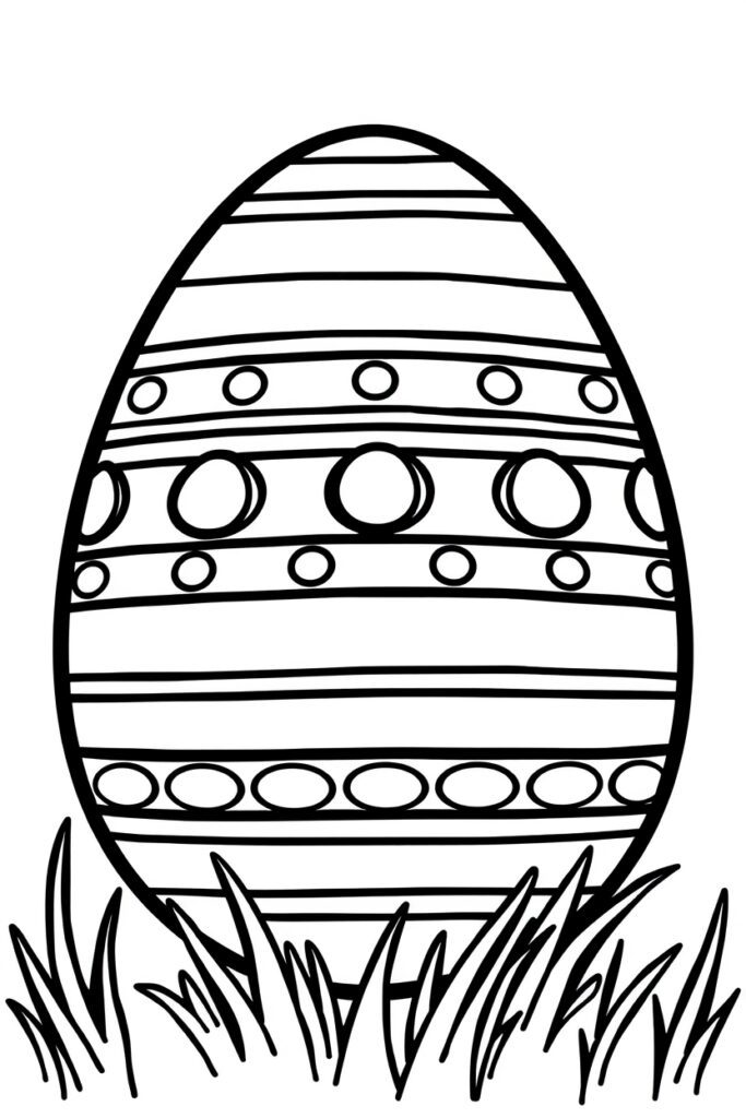Easter egg coloring pages free download