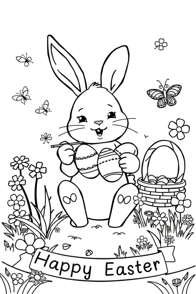 Easter coloring pages (40 designs)​