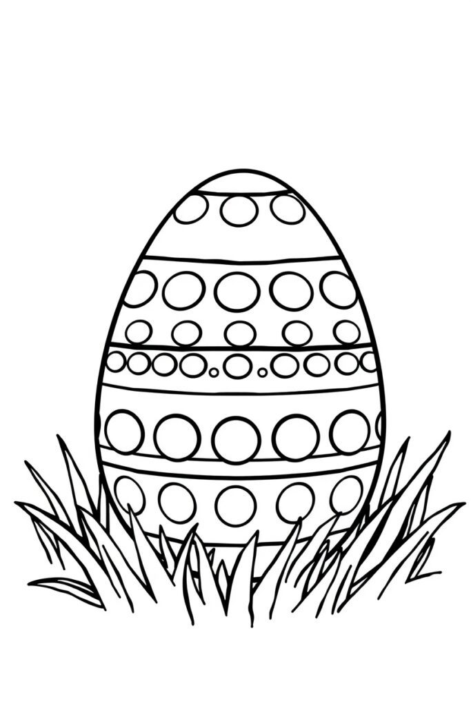 Easter egg coloring pages free download