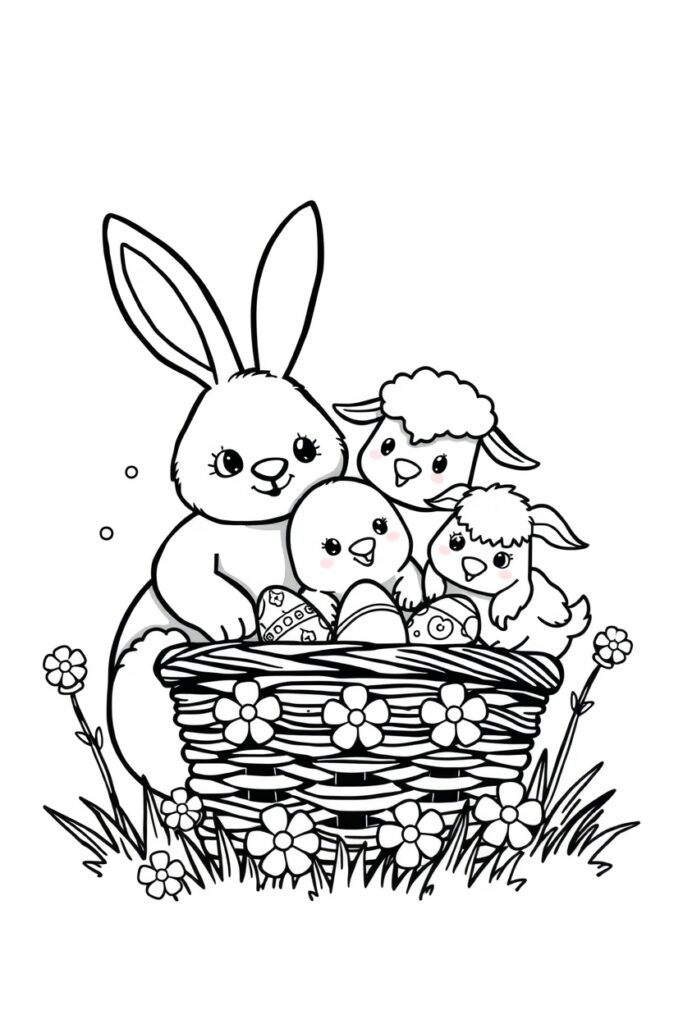 Easter coloring pages (40 designs)​
